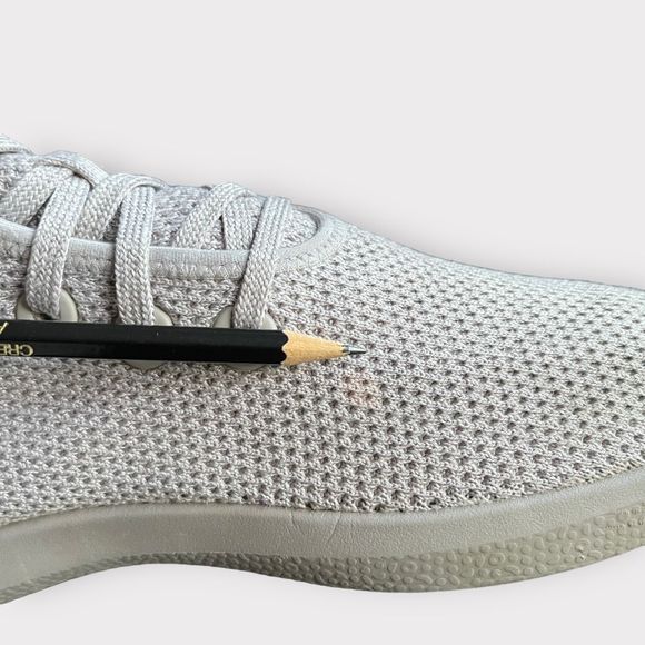 Allbirds Tree Topper Knit Sneakers 8 Nikau Limestone Grey Womens Monotone Hi Top - Picture 5 of 8